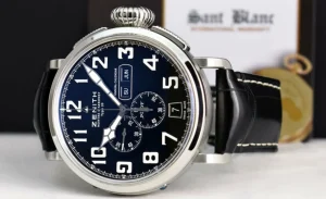 Men's Watches | Sant Blanc ZENITH 48mm Stainless Steel Pilot Montre D'Aeronef Type 20 Annual Calendar Black Dial Model 03.2430.4054/21.C721